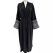 Embroidered Abaya Cardigan Robe Muslim Arabic Clothing Dress_ecoleips.com