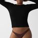 Women's Slim Fit Cotton Jersey Long Sleeve T-Shirt - Stretchy, Breathable & Moisture-Wicking - Round Neck Casual Top For Work & Daily Wear_ecoleips.com