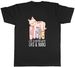 Women's T-Shirts Life Is Better With Cats & Books World Book Day Mens T-Shirt Tee Gift Top_ecoleips.com