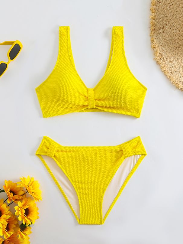 Women's Clothing Split Swimsuit Sexy Tight Solid Color High Elastic Suit Swimsuit Female_ecoleips.com
