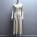 Elegant Polo Collar Knit Dress For Women - Long Sleeve A-Line Modal Blend Dress With Button Front, High Waist, And Flowy Fit - Perfect For Casual_ecoleips.com
