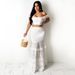 Women's Elegant Fishtail Bodycon Skirt Set With Revealing Waist And Lace Long Skirt Spring/Autumn Regular Fit_ecoleips.com