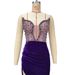 Women's Clothing New Tube Top Heavy Diamond Velvet Pleated Open Hairpin Sexy Party Evening Dress_ecoleips.com