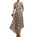 Women's Elegant Sleeveless V Neck Top With Lace Up Detail Printed Slim Fit Pant SetStyle Clothing_ecoleips.com