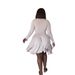 French Style Women's Halter Neck Dress Sexy Hollow Out Cutout Long Sleeves Fitted Waist A-Line Skirt Large Flared Skirt New Autumn_ecoleips.com