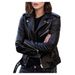 2025 New Women's Autumn Short Spring Korean Style PU Motorcycle Slim Fit Winter Leather Jacket_ecoleips.com