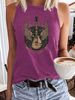 Women's Clothing Fashion All Match Ladies Guitar Disc Loose Vest_ecoleips.com