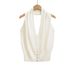 Aria Basics Aria Basics FS604-25 Summer New European And American INS Blogger Style Backless V-neck Buttoned Halter Knit Top Vest_ecoleips.com