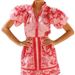 Women's Clothing Casual Fashion Puff Sleeve Linen Short Skirt Suit_ecoleips.com