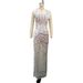 Women's Clothing New Tube Top Fluttering Ostrich Feather Fishbone Pleated Slit White Lace Sexy Evening Dress_ecoleips.com