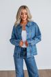 Women's Denim Jacket – 2025 Fall Trend Single-Breasted Oversized Casual Coat (Cotton Blend, Blue, S-XL)_ecoleips.com