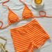 Women's Clothing Orange Soda Women's Beach Vacation Bikini Swimsuit Suspender Bikini Small Floral Print Swimsuit Set Retro Sexy Hot Girl_ecoleips.com
