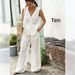 White Vest Set GY27086 European American Style Summer Vacation Leisure Embroidered Jacquard Women's Clothing_ecoleips.com
