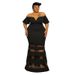 Women's Clothing Plus Size Women's Color Block Short Sleeve Dress Style Spring For Formal & Casual For Women_ecoleips.com