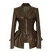 Streetwear PU Leather Jacket – Oversized Lapel & Flared Hem (S-XXXL, Matte Black/Yellow/Brown, Euro-US-Middle East Trend Approved)_ecoleips.com