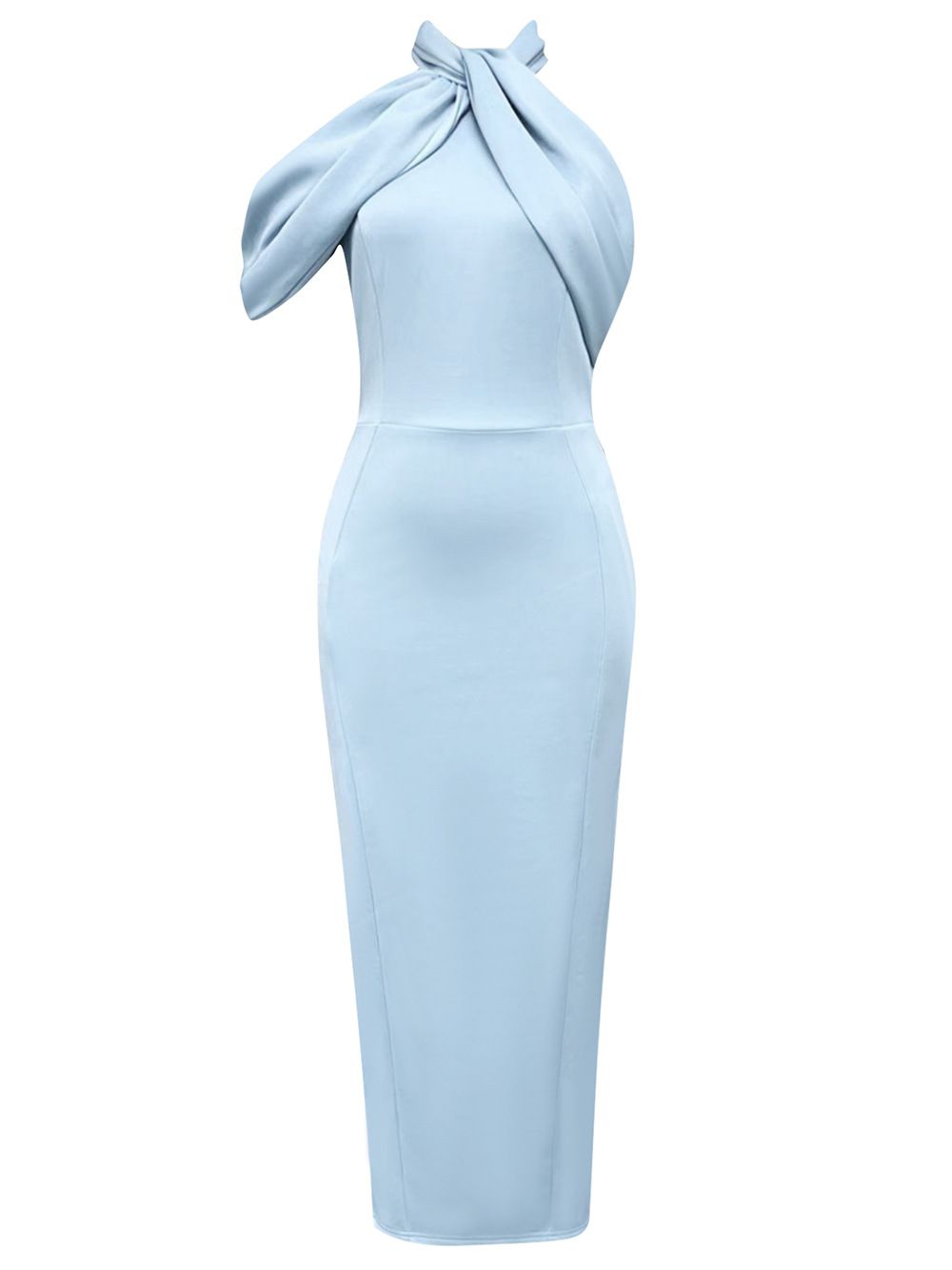 Women's Clothing Summer Simple Ins Fashion Sexy Halter Sleeveless Irregular Dress For Women_ecoleips.com