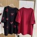 Women's Clothing Spring Heavy Three Dimensional Love Towel Embroidery Short Sleeved T Shirt Female Beaded Loose Top_ecoleips.com