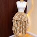 Summer High Waist Wrap Tie Plaid Midi Skirt - Asymmetrical A-Line Skirt For Women_ecoleips.com