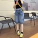 High Waisted Cropped Jeans Women's plus Size Stylish Design Loose Fit Slimming Straight Leg Wide Leg mid Length New Summer 2026 Style_ecoleips.com