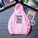 ins Trendy Brand Women's Hooded Sweatshirt, Japanese Style Oversize, Spring And Autumn, Fleece-lined, Loose_ecoleips.com