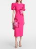 K Fashionable New Heavy Industry Nail Bead Sequin Three-dimensional Flower Short Sleeved Dress Small Formal Dress_ecoleips.com