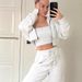 Women's Autumn Casual Two Piece Set Long Sleeve Zipper Hooded Sweatshirt_ecoleips.com