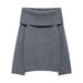 Aria Basics Aria Basics European American Cross-border Clothing Wholesale: Women's Straight-shoulder Fur Collar Top, Casual And Versatile_ecoleips.com