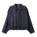 Retro Women's Clothing Suede Jacket Lapel Zip Up Coat Autumn Winter Regular Fit Elegant Fashion Daily Wear_ecoleips.com