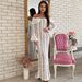 2025 European And American Autumn Hot-Selling French Style Elegant Lace Long Off-Shoulder Flared Sleeve Strapless Formal_ecoleips.com