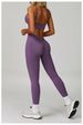 K Seamless Tight Yoga Set With Waist Cinching And Slimming Effect, Quick Drying Fitness Suit, Outdoor Running And Sports Three Piece Set_ecoleips.com