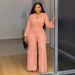 Women's Clothing Elegant Elastic Slim Fit Hollow Waist Wide Leg Jumpsuit_ecoleips.com