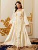 Modest Abaya Dress Elegant Embroidered Abaya Dress – Modest Long Sleeve Maxi Gown With Floral Lace Trim_ecoleips.com