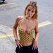 Spring New Arrival Women's Sexy V Neck Polka Dot Backless Tie up Camisole Top Regular Fit Summer Tank Camisole_ecoleips.com