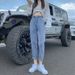 High-Waisted Adjustable Skinny Jeans For Women Trendy Korean Style Straight Leg Crop Pants Carrot Harem Pants For Summer_ecoleips.com