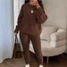 European And American Hot Sale Fashion Casual Knitted Long Pants Export Women's Woolen Suit_ecoleips.com