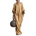 2026 Cross-border Women's Clothing European And American Retro Solid Color Elegant Long-sleeved Off-shoulder Long_ecoleips.com