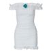 Verve Women's Fashion 2024 Summer New Sexy Off-Shoulder Pure Desire Rose Lace Trim Patchwork Solid Color Set For Women_ecoleips.com