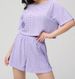 K New Comfortable Loose Short Sleeve Shorts, Pajamas, Two Piece Home Clothes Set_ecoleips.com