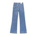Women's Clothing High-Waisted Straight Leg Jeans Women's Style Summer Patch Pockets For Formal & Casual For Women_ecoleips.com