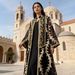 Modest Abaya Dress Muslim Dress Women Luxury Embroidered Abaya Set – Dubai-Inspired Mesh & Ribbon Detailing Two-Piece Outfit (M-XXL, Black)_ecoleips.com