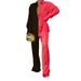 Women's Clothing Fashion Satin Color Matching Loose Button Elastic Pants Casual Women's Suit_ecoleips.com