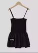 Summer New Women's Clothing European American Style Solid Color Patchwork Strapless Ruffle Slim Waist One Neck Dress_ecoleips.com