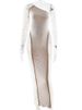 JULISSA MO Sexy Off Shoulder Hollow Out Women Maxi Dress Patchwork Long Sleeve Evening Dress Winter New Elegant Club Party Dress_ecoleips.com