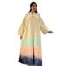 Women's Clothing Muslim Dress Fashionable High End Jacquard Fabric Embroidery Gradient Robe_ecoleips.com
