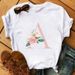 Cross-border Clothing, Casual Fashion Women's Floral Base Shirt, Short-sleeve T-shirt For Women_ecoleips.com