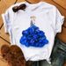 New Women's Clothing, Loose-fitting White Plus-size 3D Petal Girls' Base Shirt_ecoleips.com