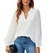 European And American Cross-border Women's Clothing 2026 Independent Site New Solid Color V-neck Lace Spliced_ecoleips.com