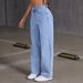 Women's High-Waisted Casual Jeans European American Design Autumn New Arrivals Women's Denim Fashion_ecoleips.com