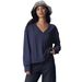 Wish's Best-selling Basic Loose Casual V-neck Sweatshirt For Women, Simple And Niche, Slimming Long-sleeve Top_ecoleips.com