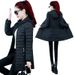 "Slim-Fit Mid-Length Puffer Jacket For Women – Lightweight Down Alternative, Waist-Defining Winter Coat"_ecoleips.com